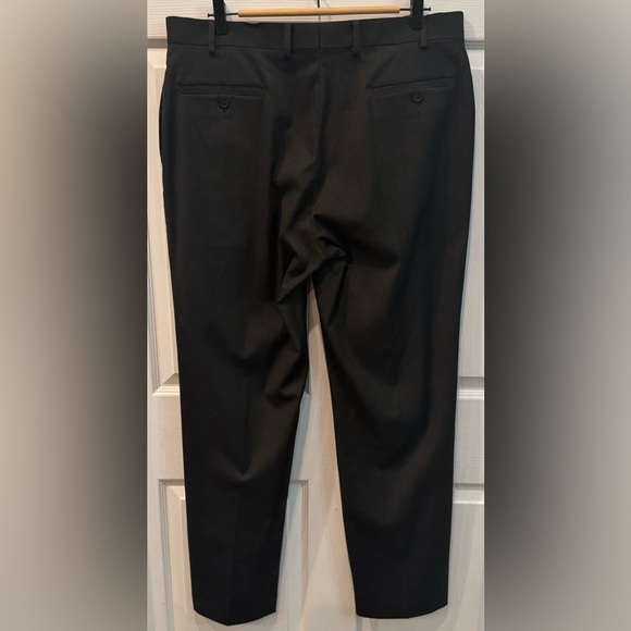 Ralph Lauren Men’s Black Dress Pants Flat Front Size 36x32 - Picture 2 of 6